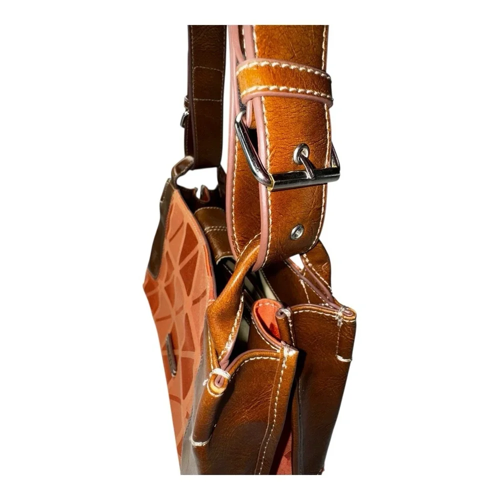 Nine & Co Tangerine Orange Small Handbag Purse